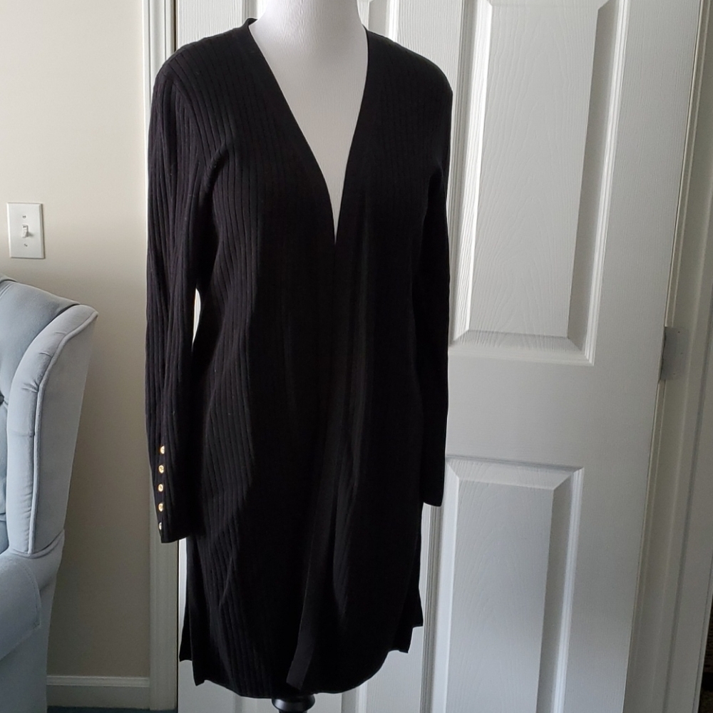 Long Black Talbot Sweater EUC